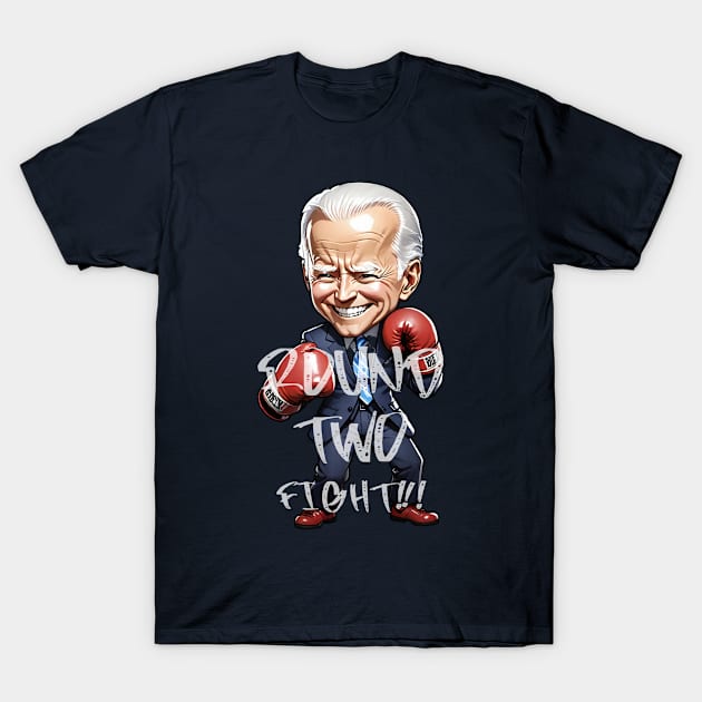 Round Two Fight T-Shirt by MonkeyLogick